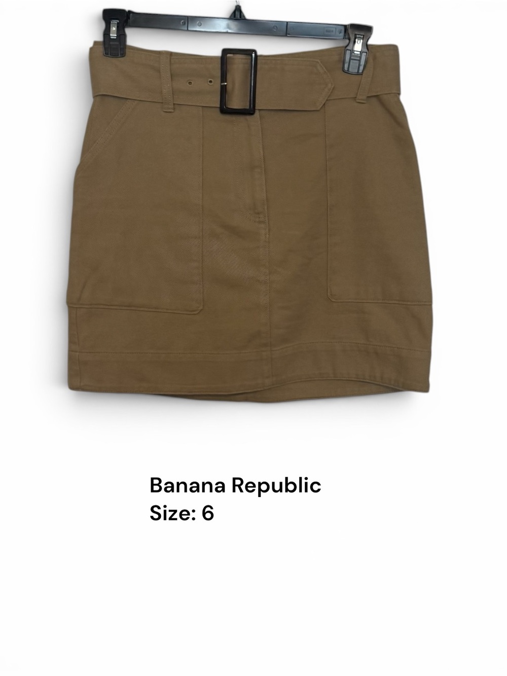 BANANA REPUBLIC Utility Mini Skirt with Belt SIZE: 6 #P - Picture 1 of 7
